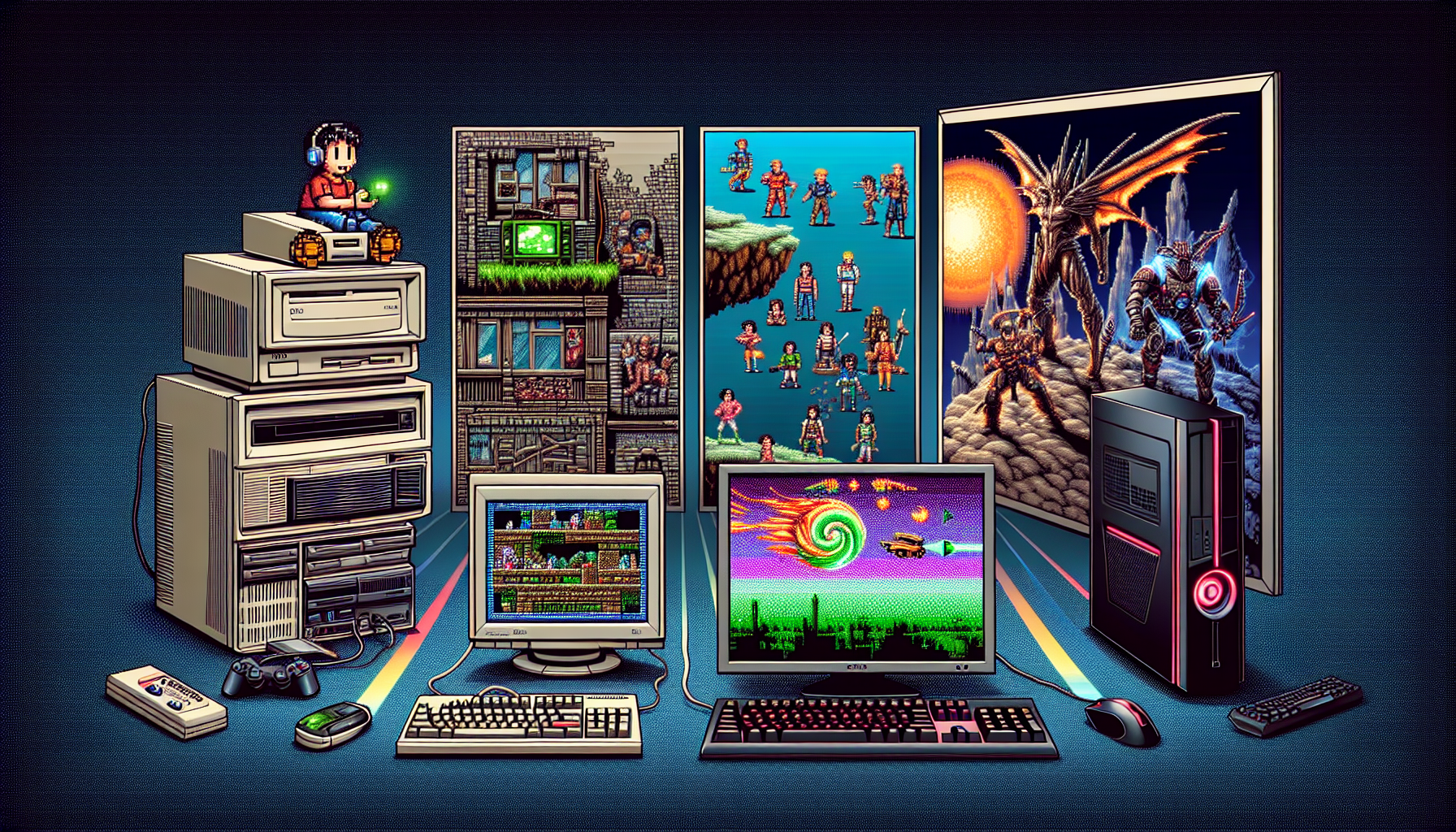 The Evolution of PC Gaming: From DOS to Modern Graphics